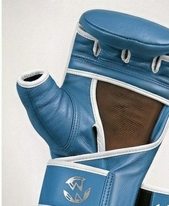 Gants de boxe demi-doigts en cuir PU pour entraînement et sparring MMA Muay Thai Kickboxing KLTW INT'L KL-MMA-001 - Product Image 5