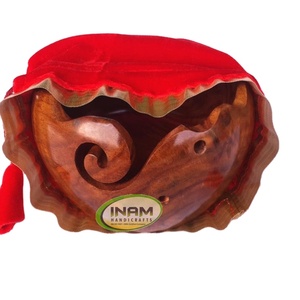 INAM HANDICRAFTS Best quality sheesham wood handmade wooden yarn storage <b>bowl</b> / Crochet accessories / hand carved - Product Image 1