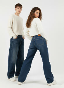 Jean droit en denim personnalisé pour homme, haute qualité, style hip-hop, coupe ample délavée, 2026 - Product Image 6