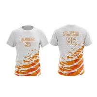 Özel Tasarım 7'ye 7 Bayraklı Futbol Formaları Leopar Karakter Baskılı Ön Yüzey %100 Polyester Nefes Alabilen Hızlı Kuruyan Yazlık Kullanım Toptan Satış