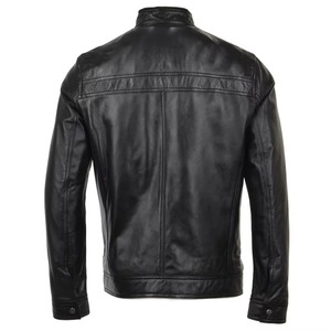 Retro Vintage Motorcycle Leather <b>Jacket</b> Men's <b>Slim</b> <b>Fit</b> Custom Streetwear Biker Coat Fashion Outerwear <b>jacket</b> for men - Product Image 4