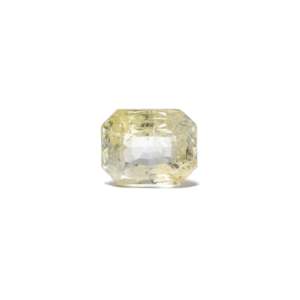 7.8 Carat Oval Faceted Yellow Sapphire Loose Gemstone for Fine Jewelry - Product Image 1