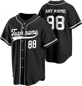 Camiseta Deportiva de Béisbol para Adultos de Alta Calidad, Transpirable y de Secado Rápido, con Cierre de Botones, Moda Primavera - Product Image 2