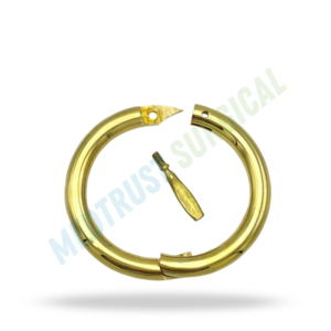 Anneau de contrôle nasal en laiton de taille standard pour bovins, instrument vétérinaire pour animaux de ferme - Product Image 3