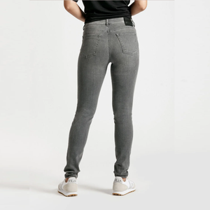 Jean droit taille mi-haute pour femme 100% Coton Écologique Coupe Ample Délavé Prix de Gros Nouveautés Jeans Femme - Product Image 2