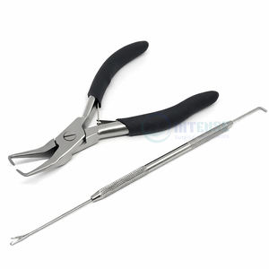 Mejor Precio Alicates de 5 Pulgadas de Acero Inoxidable Ligeros Reutilizables para Remover Extensiones de Cabello con Mango de Doble Punta para Formar y Remover Agujas - Product Image 1