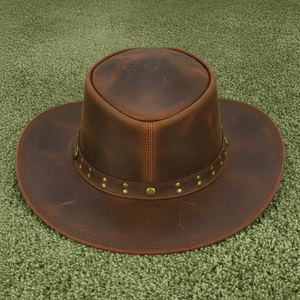 Sombrero de Vaquero de Cuero para Hombre y Mujer, Sombrero de Vaquera Estilo Western, Hecho a Mano - Product Image 2