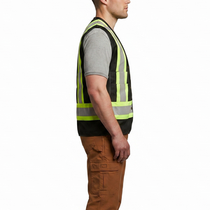 Nouvelle arrivée, veste de travail haute visibilité, logo personnalisé, respirante, séchage rapide, unisexe, avec poches, en vente en ligne, en gros - Product Image 2
