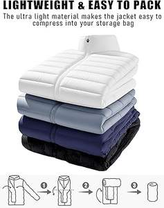 Chaqueta Acolchada Ligera para Hombre TACVASEN, Chaquetas Acolchadas de Invierno, Abrigos Aislantes Resistentes al Agua y al Viento - Product Image 4