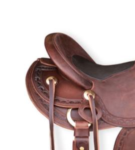 Juego de Montura Western de Cuero Genuino de Primera Calidad, Equipo Completo para Montar a Caballo, Modelo Kaamkaaj KKJ01, Mejor Precio del Mercado - Product Image 3