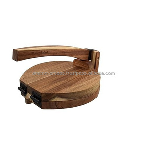 Prensa de tortillas de madera con logotipo personalizado, calidad artesanal para pedidos OEM - Product Image 3