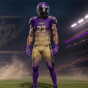 Direct Factory Supply American Football Uniform Top Custom Lightweight Breathable Jersey and <b>Padded</b> <b>Pants</b> Bulk Set - Product Image 5