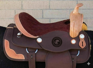 Vente de selle de cheval western sur mesure, de haute qualité, nouveau design en cuir, différentes tailles et couleurs à prix compétitif - Product Image 2