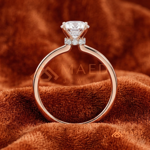 แหวนมอสซาไนต์รูปวิชโบนชุบทองคำขาว 18K สุดโรแมนติก รูปตัววี สำหรับผู้หญิง ประดับเพชรระยิบระยับ เหมาะสำหรับงานหมั้นและงานแต่งงาน - Product Image 3