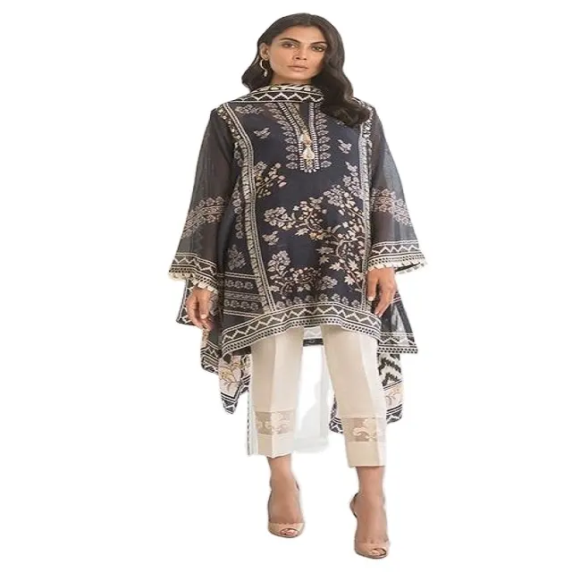 Tasarımcı anarkali elbiseleri toptan en düşük fiyat pembe ağır işlemeli Gharara Salwar takım elbise/düğün Sharara tasarım/pakistan
