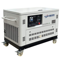 Groupes électrogènes silencieux à essence 5kw 8kw 10kw 12kw 15kw 20kw 25kw avec ATS, grand réservoir de carburant, triphasé, générateur dynamo au GPL/gaz propane