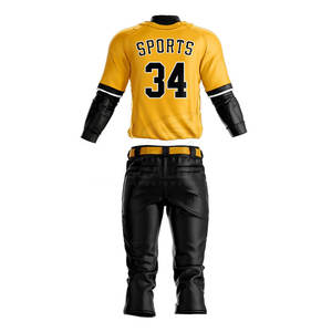 Nouvelles tenues de baseball pour équipes, avec couleurs et tailles personnalisables, disponibles pour les jeunes, les adultes, les joueurs d'école et de club. - Product Image 3