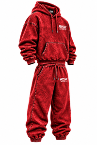 Conjunto Deportivo de Otoño para Hombre Risk Sports, Sudadera con Capucha y Pantalones Deportivos de Mezcla de Algodón, con Logotipo Personalizado y Corte Holgado - Product Image 2