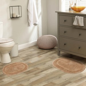 Juego de Alfombras y Tapetes de Baño de 2 Piezas, Alfombra de Baño Gruesa Antideslizante, Alfombrillas Suaves y Peludas para el Suelo del Baño - Product Image 5