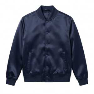 Chaqueta Bomber Amarilla de Satén para Hombre y Mujer, Chaqueta Varsity con Cierre y Franjas Laterales Doradas, Chaqueta Unisex de Estilo Urbano con Bordado Personalizado - Product Image 3