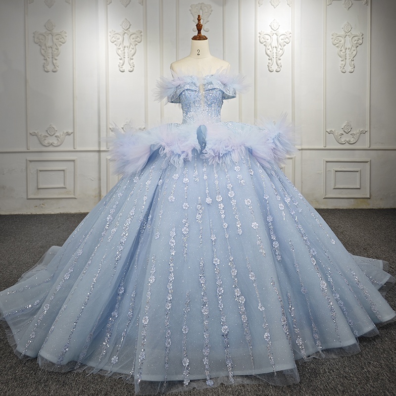 sachin and babi light blue dress Wedding Dresses & Bridal Gowns main image 0