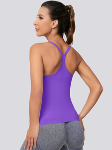 Longline Padded Sports <b>Women</b> Tank <b>Top</b> Shockproof Gym Workout Bra <b>Top</b> High Neck Athletic <b>Women</b> Tank <b>Top</b> <b>Compression</b> Activewear - Product Image 5