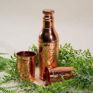 Botella de agua con forma de cuerno de animal, hecha a mano, sin uniones, a prueba de fugas - Product Image 1