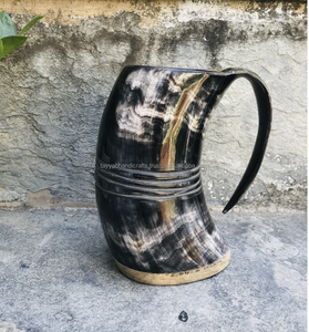 Tazas de cuerno de estilo vikingo de calidad superior para bebidas temáticas de Fiestas Medievales Uso fabricado por Tayyab Handicraft - Product Image 5