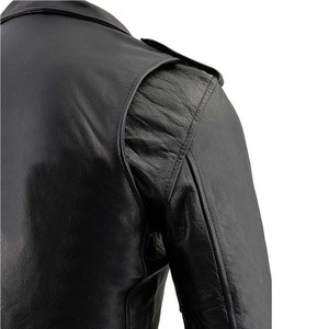 Chaqueta de Cuero Original para Hombre, Piel de Vaca Auténtica, Estilo Motero Vintage, Abrigo Cálido para Invierno, Venta al Por Mayor, Fabricante OEM - Product Image 6
