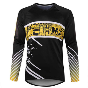 เสื้อเจอร์ซีย์มอเตอร์ครอสพิมพ์ลายแบบซับลิเมชั่น แขนยาว สำหรับผู้ชายและผู้หญิง ผลิตจากโพลีเอสเตอร์ 100% แบบสั่งทำ - Product Image 1