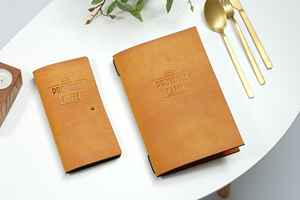 ที่ใส่เมนูหนังพับได้ ทนทาน หรูหรา พร้อมระบบป้องกัน สำหรับร้านอาหาร คาเฟ่ โรงแรม แสดงเมนูอาหารและเครื่องดื่ม รุ่น LMC-0186 - Product Image 5