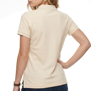 Chemises polo pour femmes, coupe slim, respirantes, pour l'été et les activités de plein air, vente en gros, logo personnalisé, coton et polyester de haute qualité - Product Image 2