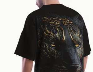 Men Summer TShirt And Shorts <b>Set</b> Black Panther Print Breathable <b>Knitted</b> Casual Streetwear Two Piece Outfit Crew Neck - Product Image 4