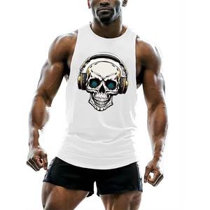Camiseta Deportiva sin Mangas para Hombre, de Poliéster Reciclado, Absorbente de Humedad, Ropa Deportiva Sostenible para Gimnasio, con Logotipo Personalizado, Venta al Por Mayor - Product Image 4