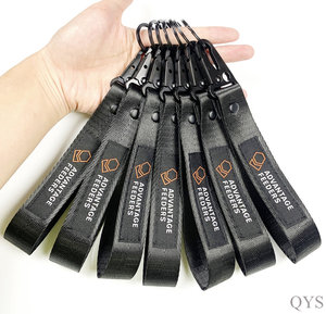 Qys สายคล้องข้อมือแบบปักโลโก้ได้ตามต้องการพร้อมตะขอทำจากโลหะ - Product Image 5