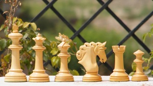 Premium Westminster Chess Box Wooden <b>Table</b> Game Magnetic Pieces Children's Outdoor Play Includes Backgammon Folding - Product Image 3