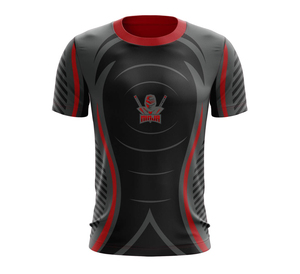 T-shirt à manches courtes pour homme Riders, imprimé géométrique, sublimation, col rond, coupe régulière, sportif, respirant, polyester - Product Image 1