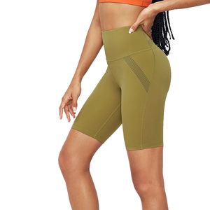 DREAMCATCHER ENTERPRISES Pantalones cortos de rendimiento para correr para mujer, nailon/spandex, de secado rápido, corte ajustado, cintura alta, cinturilla elástica - Product Image 5