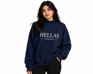 Sudadera de Cuello Alto para Mujer, Moda Casual, Felpa Premium, Fabricante de Ropa Personalizada de Marca Privada, OEM - Product Image 1