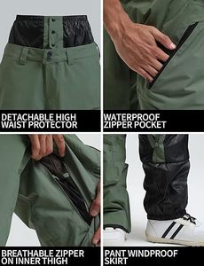 Custom Men Women Plus Size Ski Pants <b>Loose</b>-<b>Fitting</b> Baggy Snow <b>Trousers</b> Windproof Waterproof Breathable Fashionable Outdoor - Product Image 4