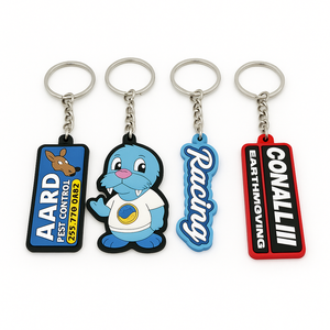 พวงกุญแจ PVC น่ารักทำจากยางพีวีซีนิ่ม2D โลโก้3D รับรองมาตรฐาน bsci/ce - Product Image 2