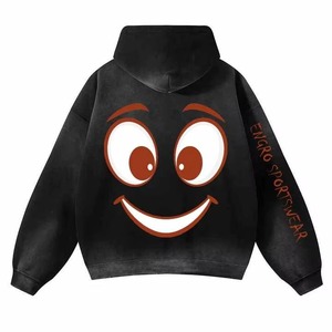 Sweat-shirt à capuche oversize streetwear tendance, logo personnalisé, coton épais, vêtements unisexes, fabricant en gros - Product Image 5