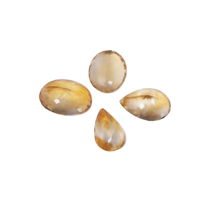 พลอยซิทรินทรงแชมเปญสำหรับทำเครื่องประดับ ควอตซ์สีเหลืองทองเจียระไนสำหรับแหวน จี้ และต่างหู - Product Image 1