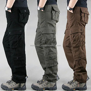 MONO RIDERS Men's High Waist Straight <b>Cargo</b> <b>Work</b> <b>Pants</b> Woven Jogging Hiking Casual Flat Front Outdoor Leisure Style Breathable - Product Image 1