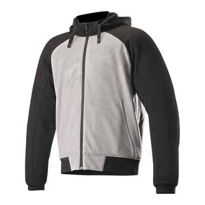 Sudadera con capucha para motocicleta para hombre, softshell, transpirable, impermeable, con cremallera completa, forro polar ligero, estilo oversize - Product Image 1