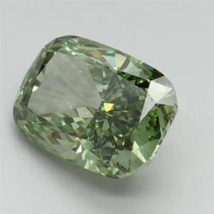 Diamant en vrac de 2,00 ct, couleur verte fantaisie, taille coussin, VS1, cultivé en laboratoire IGI, pour la fabrication de bijoux, prix d'usine pour les fournisseurs en gros - Product Image 3