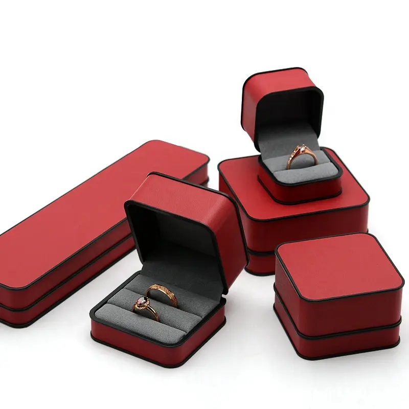 MEIMAN plastic jewlery boxes black pink joyero wholesale high end luxury custom customer jewelry packaging jewelry box with logo