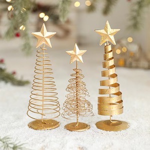 Decorative metal <b>Christmas</b> ornaments available in various styles including minimalist, Nordic, luxury - Product Image 1