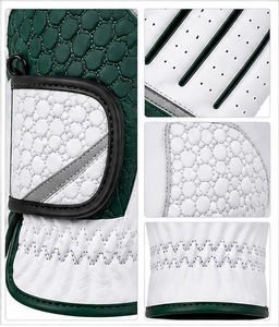 Gants de golf de luxe en cuir Cabretta respirant pour hommes et femmes, adhérence douce, antidérapants, accessoire de sport, logo, vente en gros - Product Image 5
