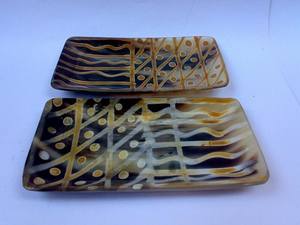 Plateau de service en corne de buffle polie fait main pour salades et fruits, idéal pour les mariages et les réceptions, vente en gros - Product Image 6